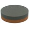 Double-Sided India Sharpening Stone - Medium/Fine Grit, 4" Diameter x 1",